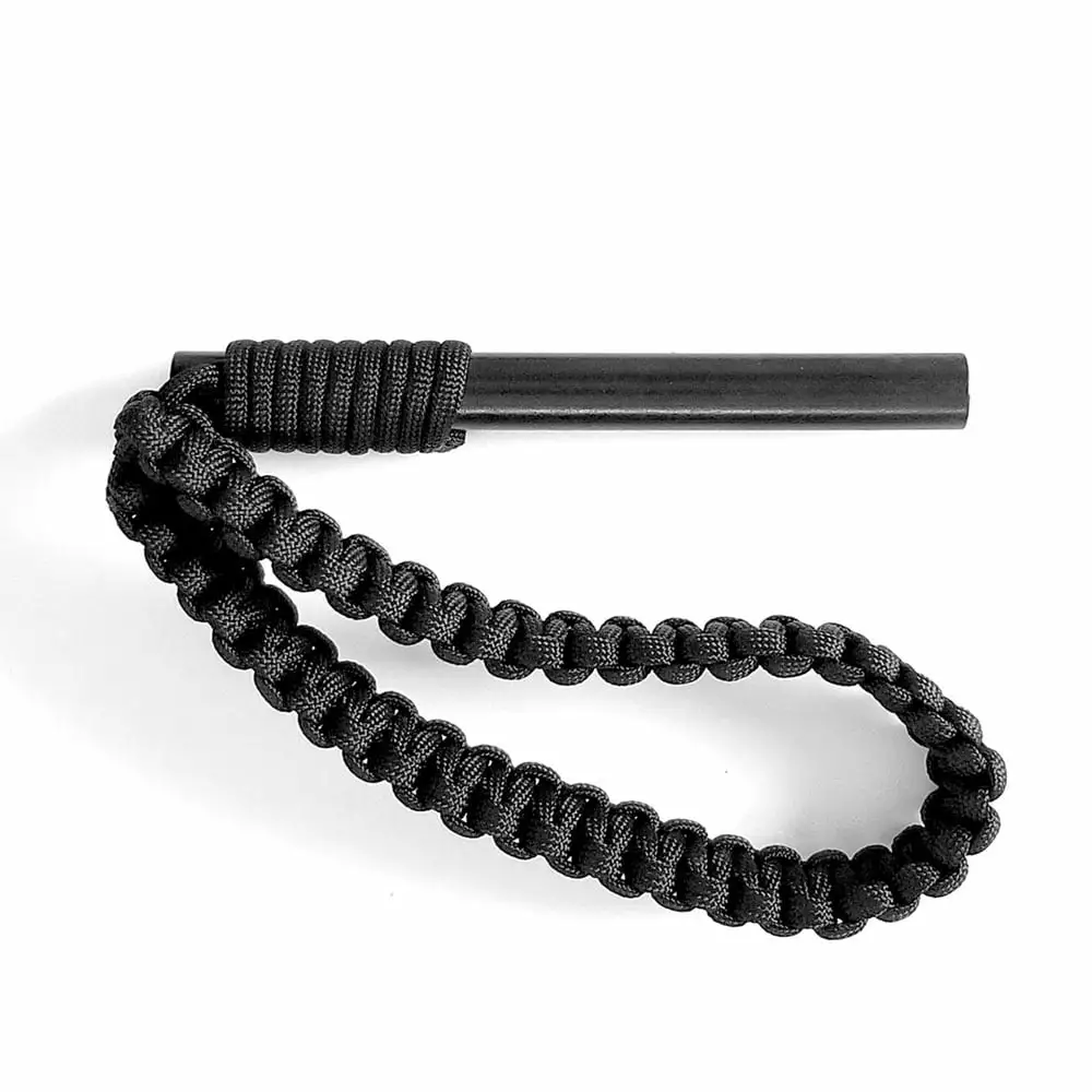 Ferro Rod Fire Starter BigDaddy 5in 1/2in 550 Paracord Loop Handle
