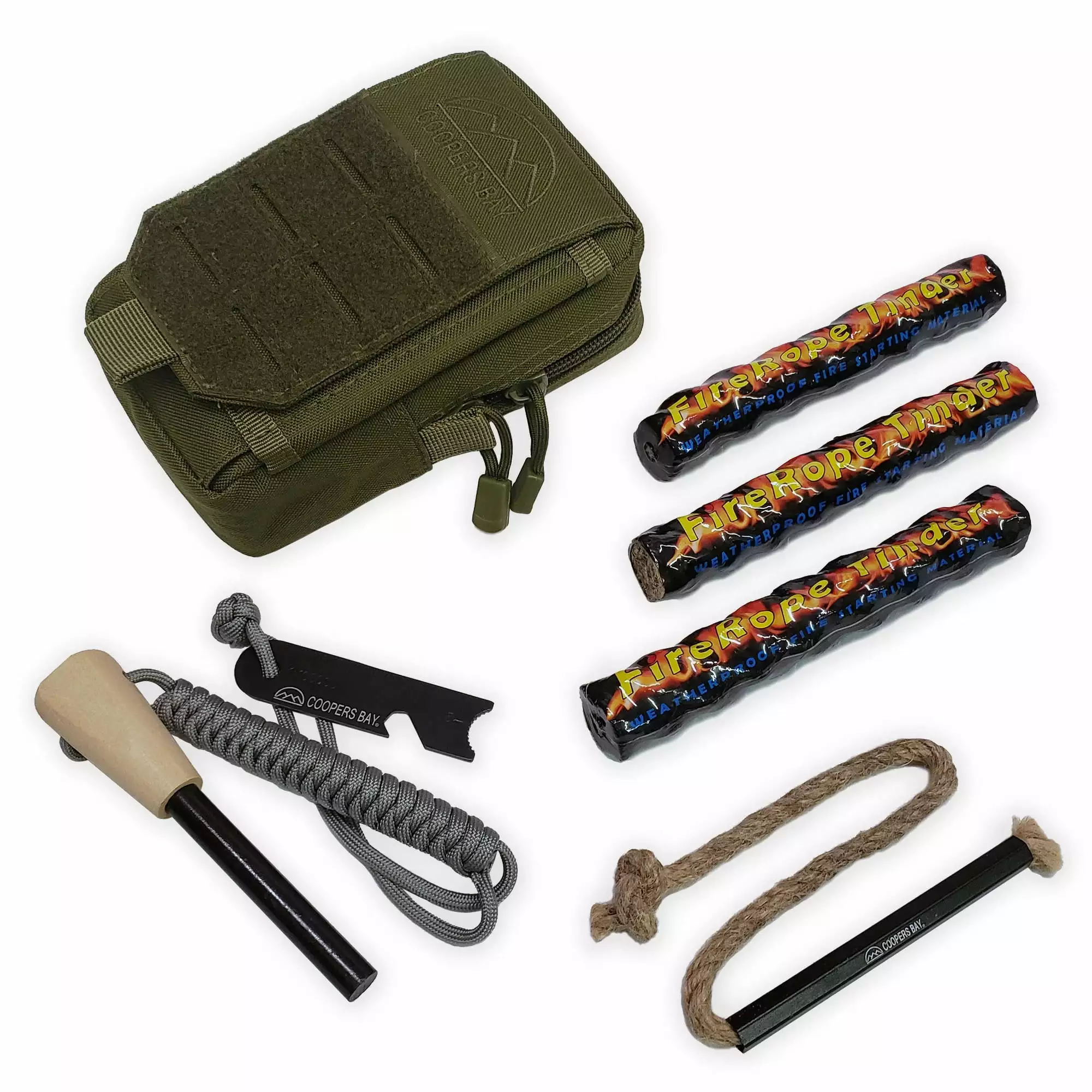 FireStorm-Plus Complete Ferro Rod Fire Starter Kit