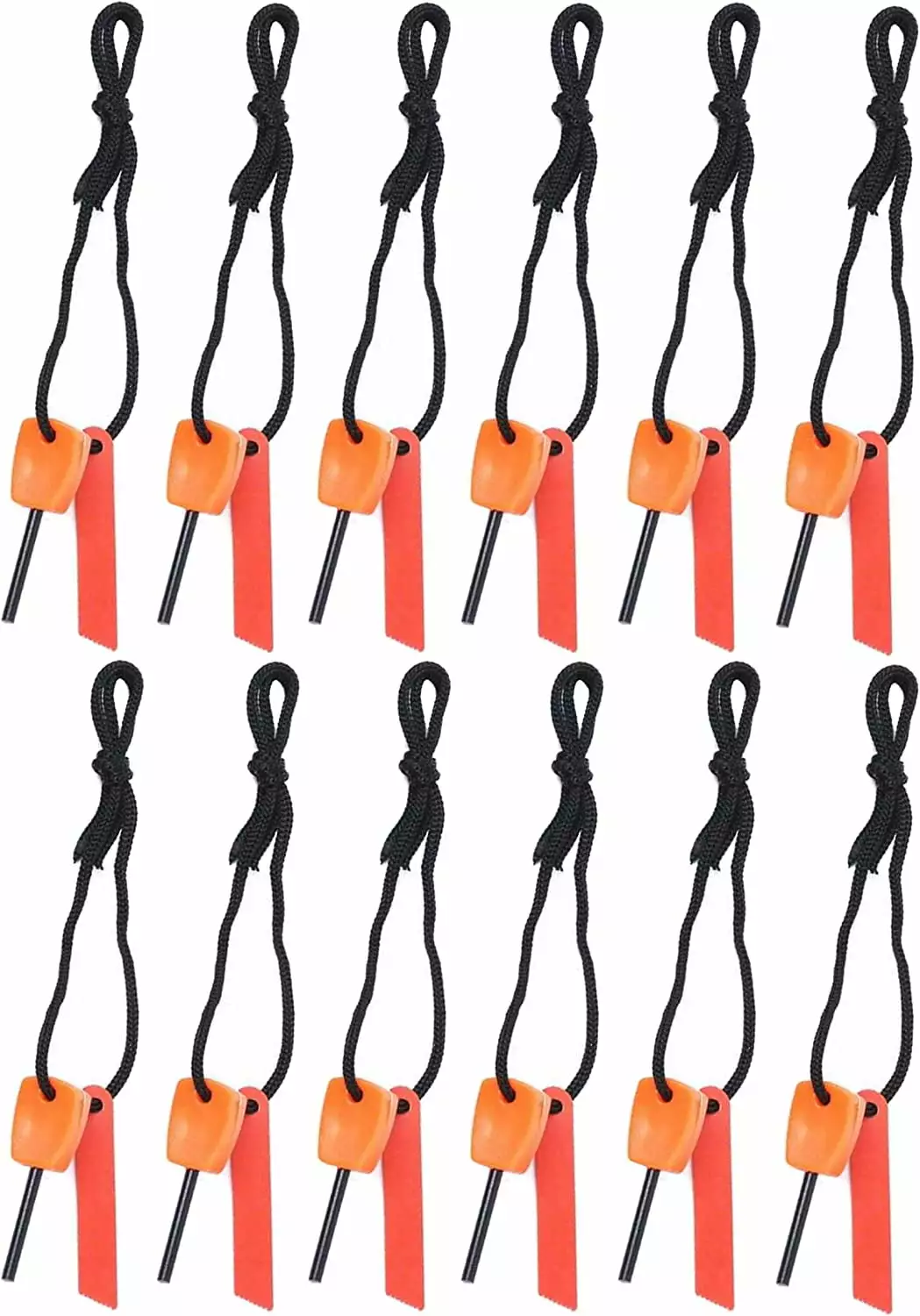 Prep-Right Survival Alloy Waterproof Flint Fire Starter 12pk Outdoor Camping 12