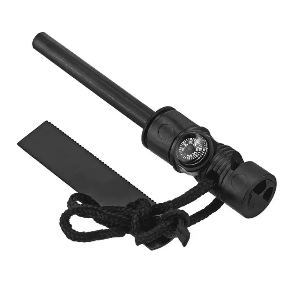 Zeng Fire Starter Emergency Magnesium Fire Starter Compass and Whistle