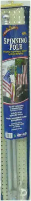 Annin Flagmakers 238101 Aluminum 2 Piece Pole 6' Flag Display
