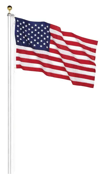 Valley Forge AFP20F Aluminum -Ground Flag Pole Kit US Flag Included