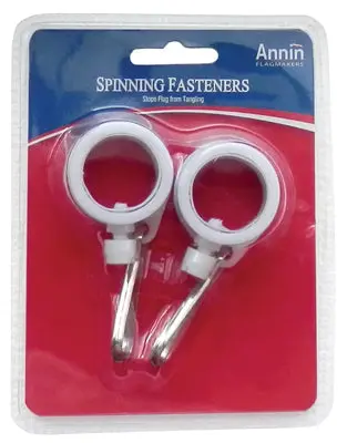 Annin 2838 Spinning Flag Fastener 1 Inch 2-Pack Flag Poles Annin Flagmakers