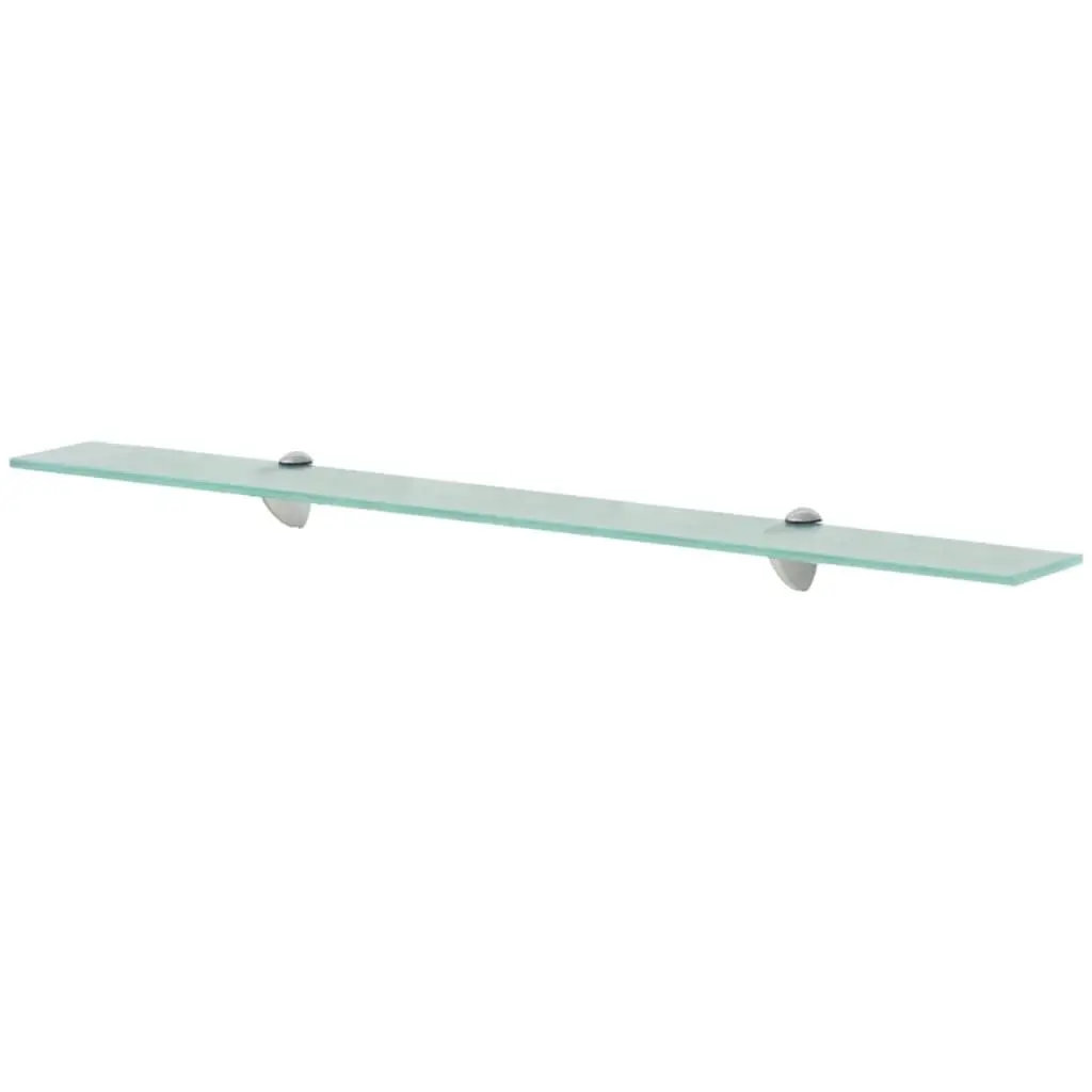 Floating Shelf Glass 35.4x7.9 Inches 0.3 Thick Transparent Wall Shelf