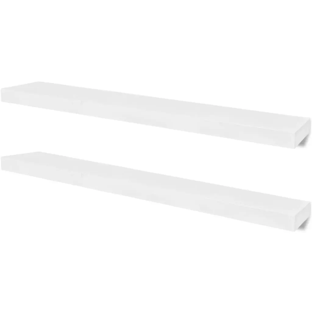 Wall Shelves 4 pcs White 39.4 Inches Modern Floating Shelf Set