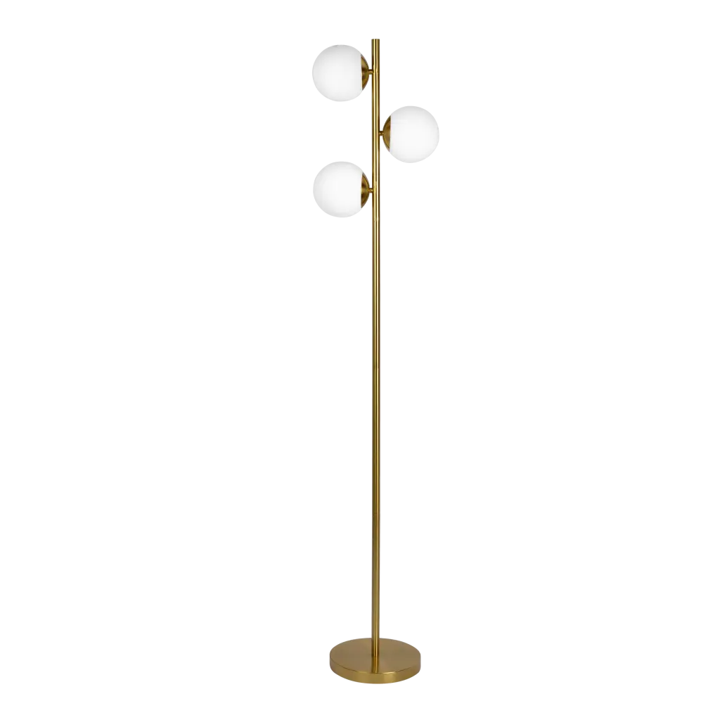Brilliance Modern Metal Floor Lamp Opal Crystal Shade ashcroft furniture