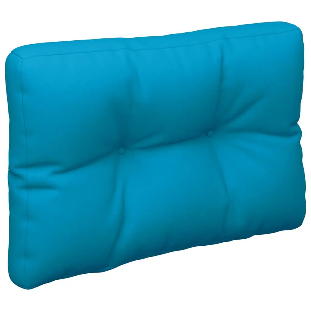 Blue Fabric Pallet Cushion 19.7x15.7x4.7 Inches Modern Floor Seating Pillow