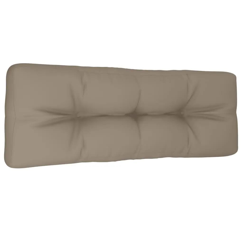 Large Taupe Fabric Pallet Cushion 47.2x15.7x4.7 Inches Oversized Floor Cushion