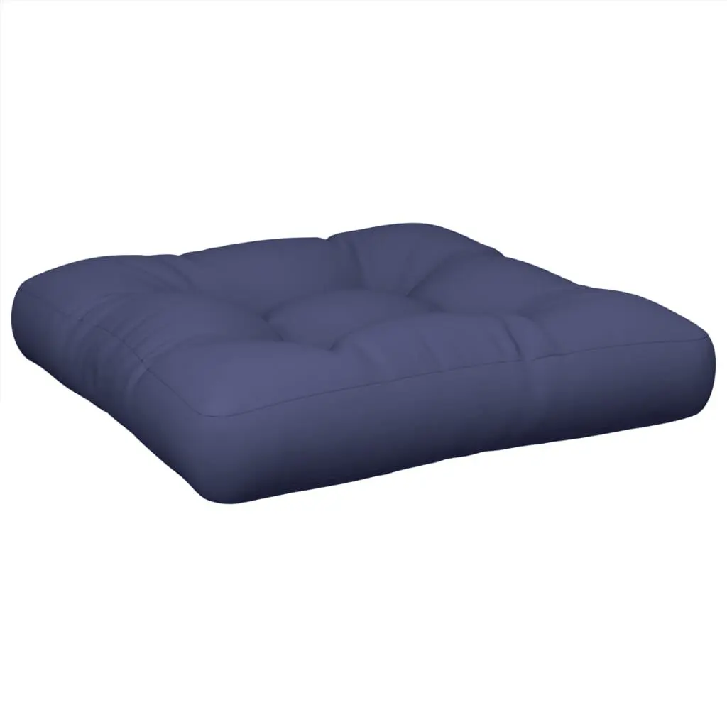 Pallet Cushion Navy Blue 19.7x19.7x4.7 Inch Fabric Floor Pillow