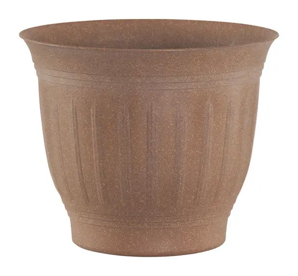 Bloem CLN16-43 Colonnade Flower Pot Plastic Dark Earth 16 x 13 x 9 Inch