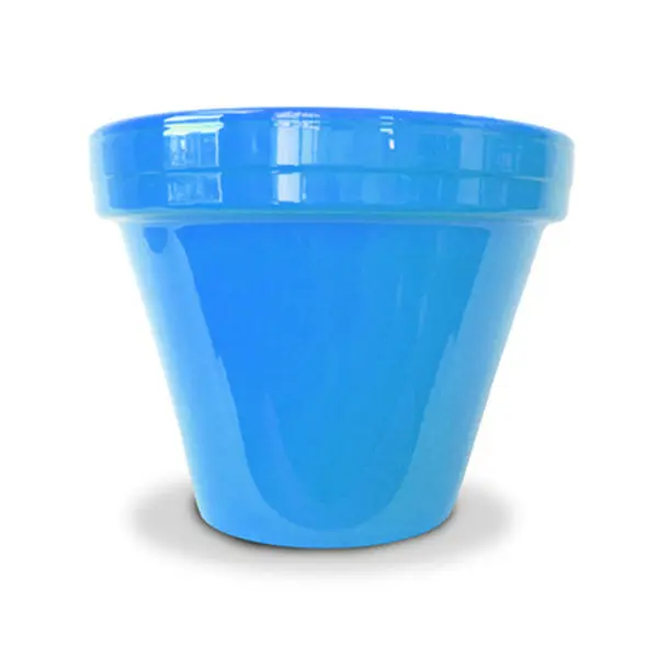 Ceramo PCSBX-8-RB-TV Standard Flower Pot Robins Egg Blue 8 Inch