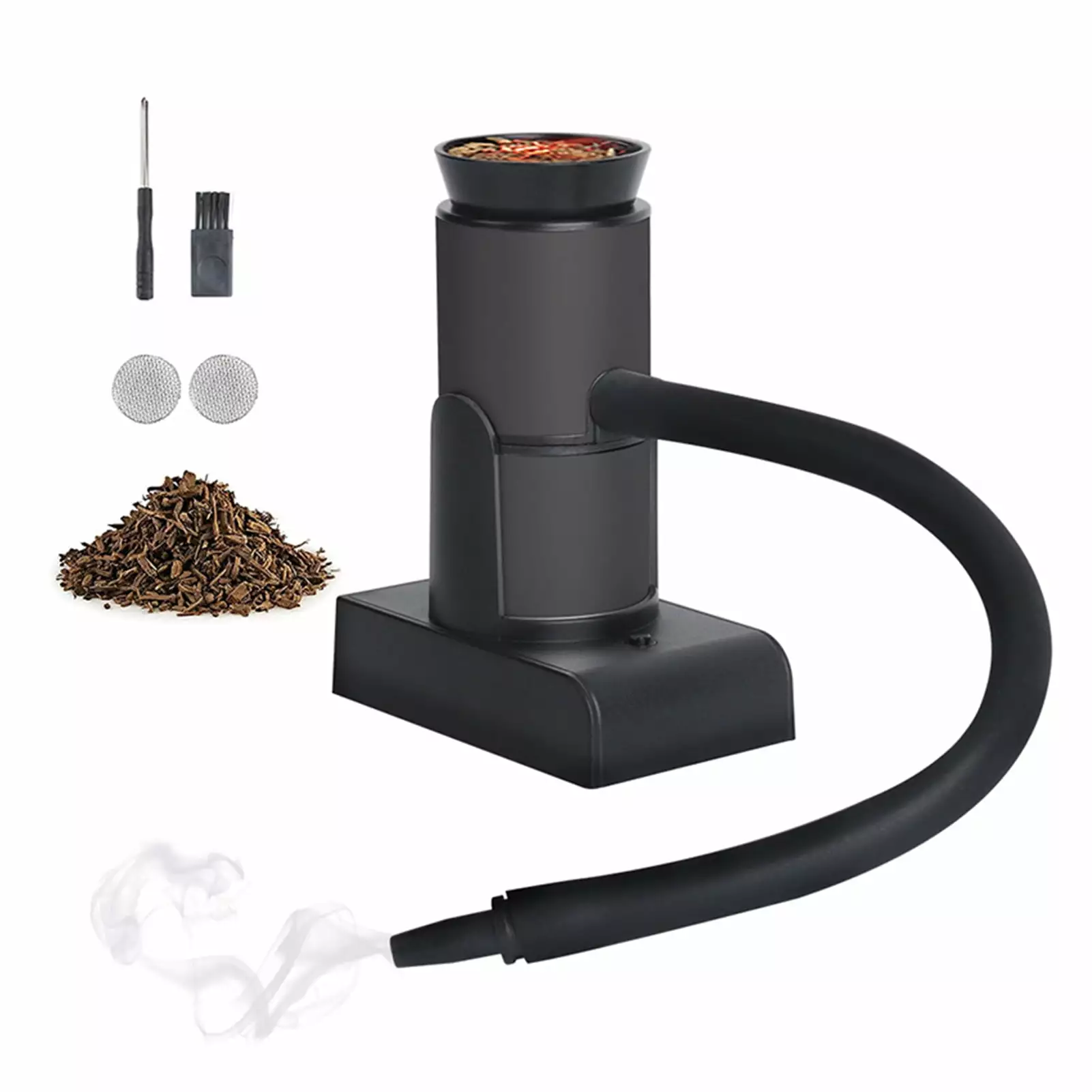 Warkul 1 Set Food Smoker Wide Application Reusable Plastic Cocktails Cooking Travel-friendly Mini Smoke Infuser Kit Home