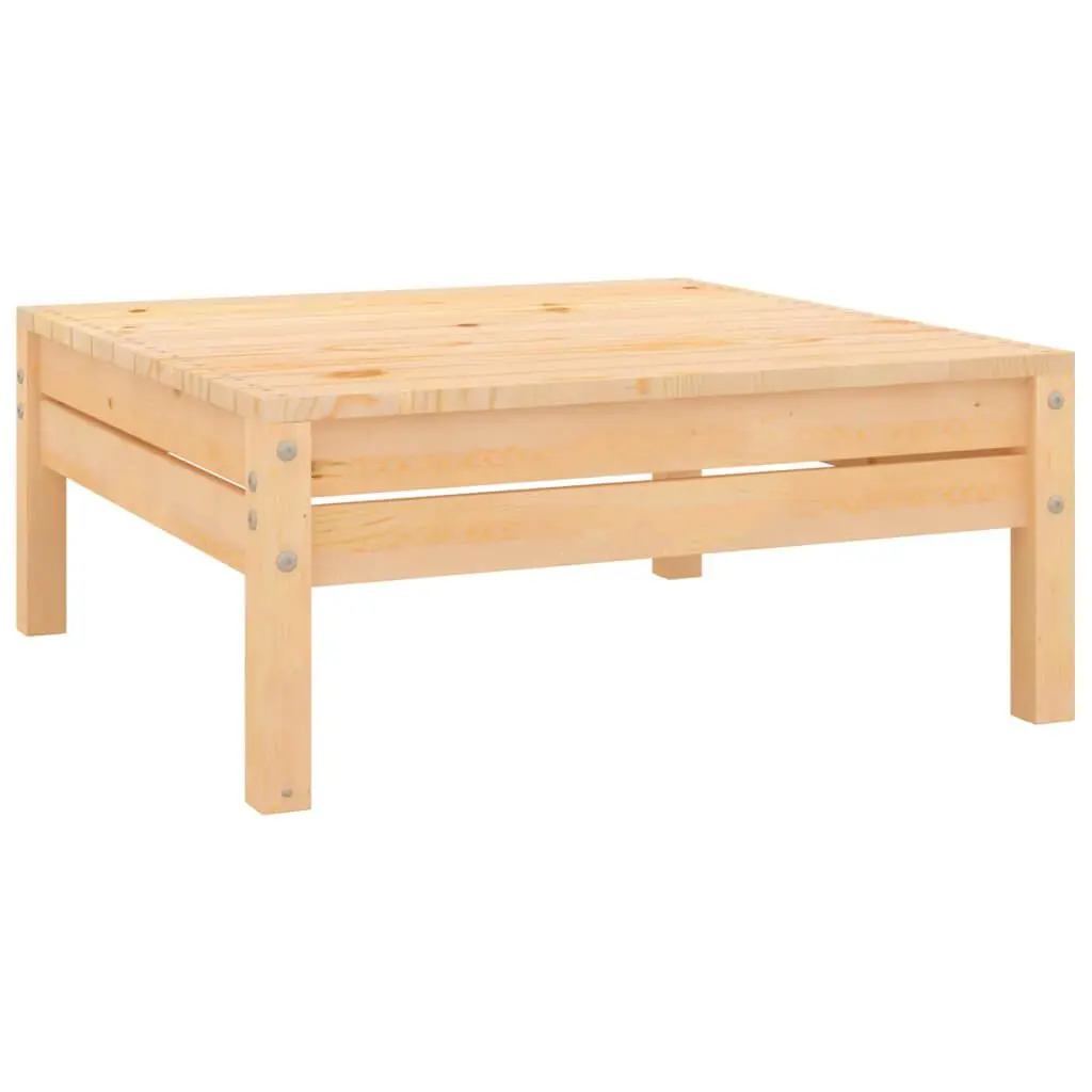 Patio Footstool Solid Wood Pine Outdoor Ottoman Bench