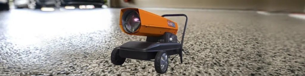 Garlugh Dhe220 Travel Friendly Movable Torpedo Forced Air Heater 215000 BTU Heavy Duty firelife