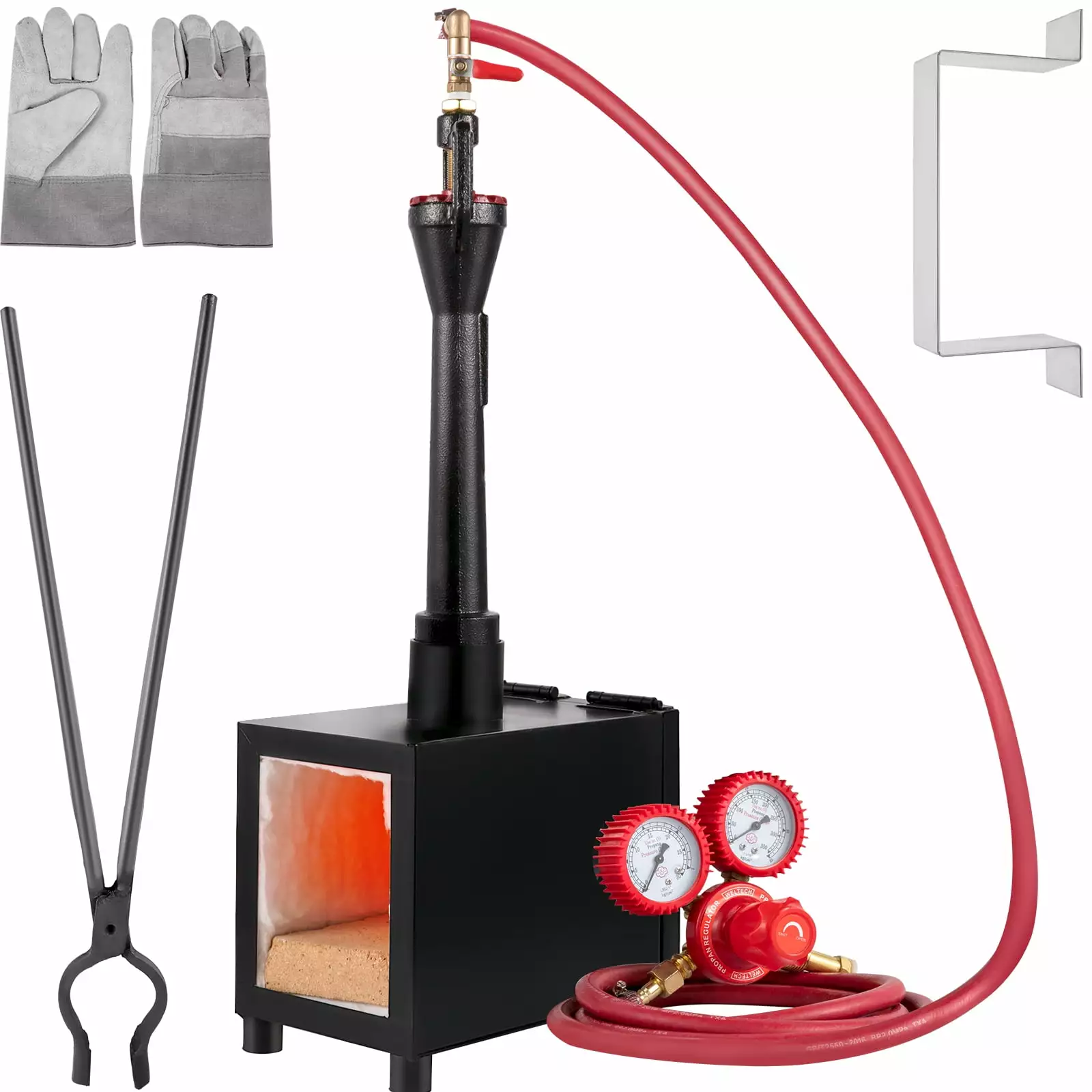 VEVOR Propane Forge Single Burner Blacksmithing and Knife Making One