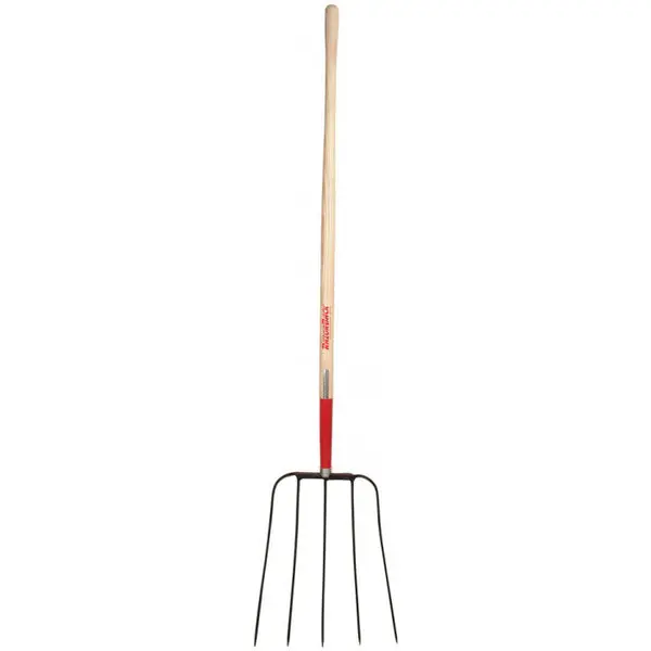 Razor-Back 73141 Five Oval Tine Barley Fork 48 Inch Heavy Duty Garden Tool