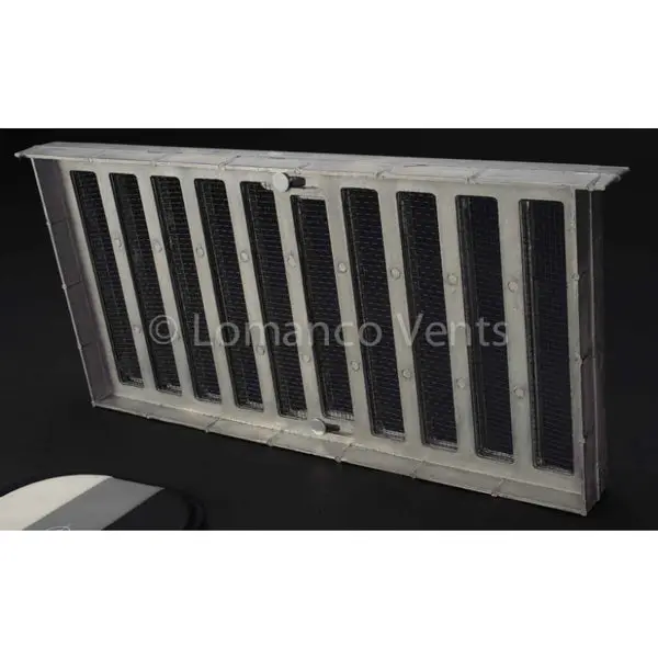 Lomanco 179 Heavy Die-Cast Aluminum Foundation Vent 3-Slide Shutter 8 x 16 Inches