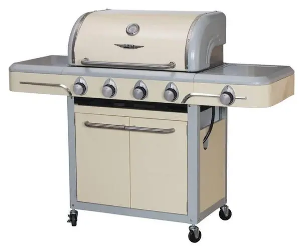 Bull 79003 4-Burner Cream Gas Grill Outdoor Cooking Appliance