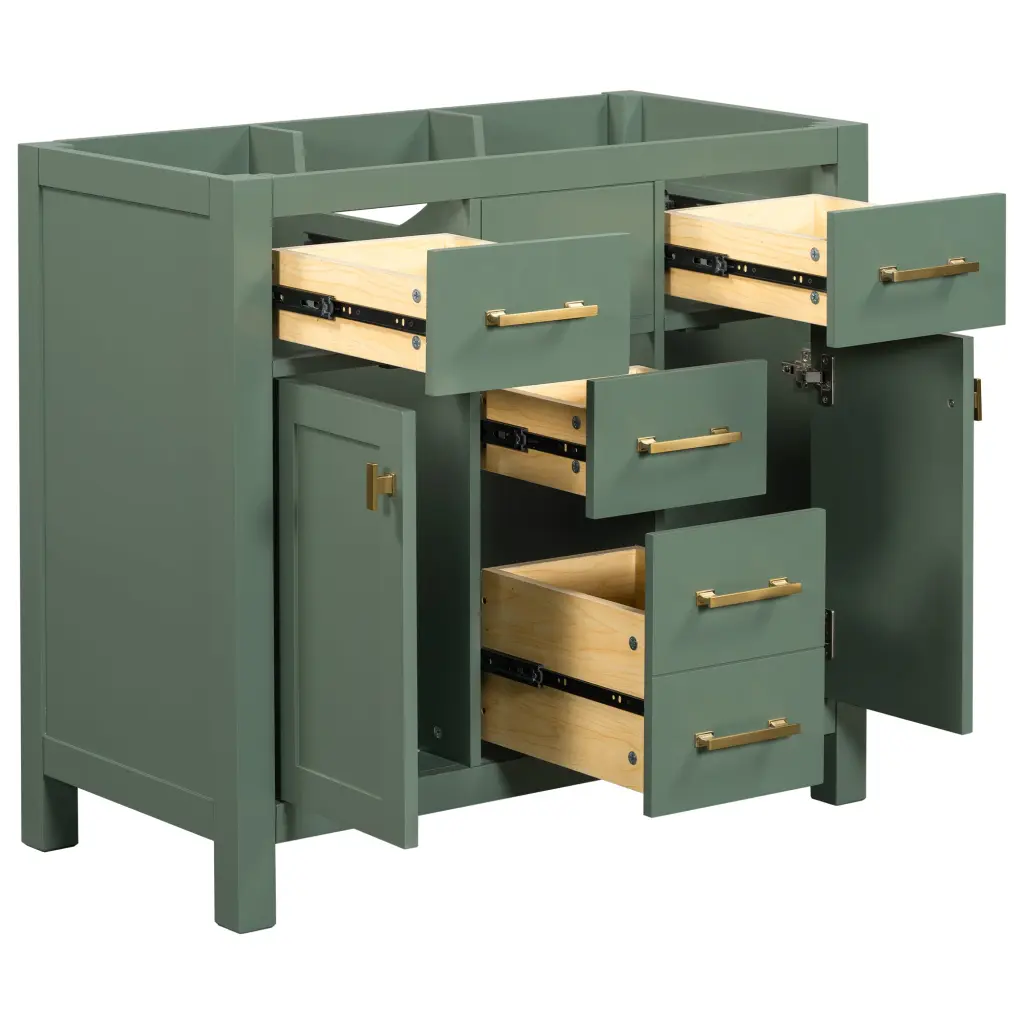 36 Inch Bathroom Vanity Modern Freestanding Single Sink Cabinet Without Top rnb