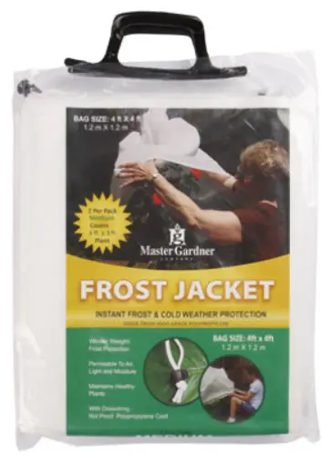 Master Gardener 0808 Frost Jacket 4 Feet x 4 Feet Plant Protection Cover Cold Weather