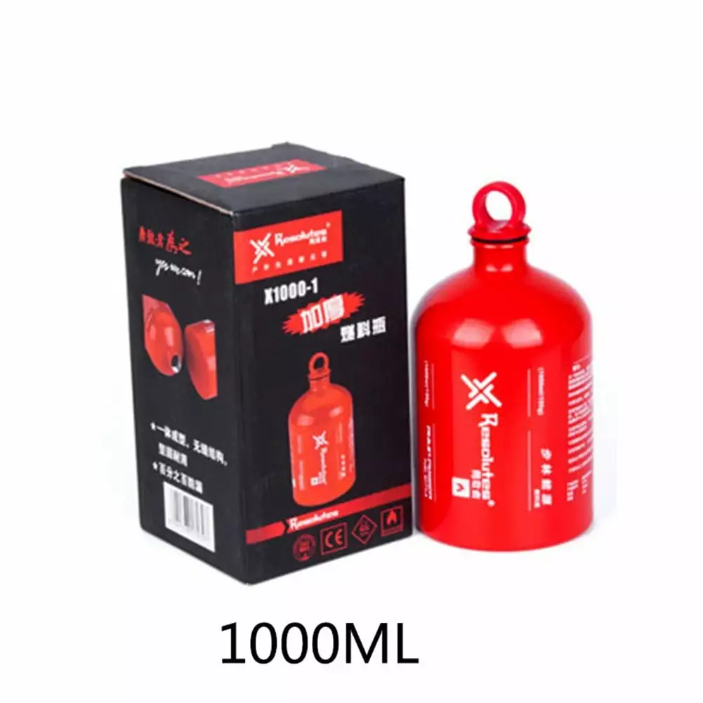 Outdoor Gas Oil Fuel Bottle Motorcycle Petrol Gasoline Canister 1000ml