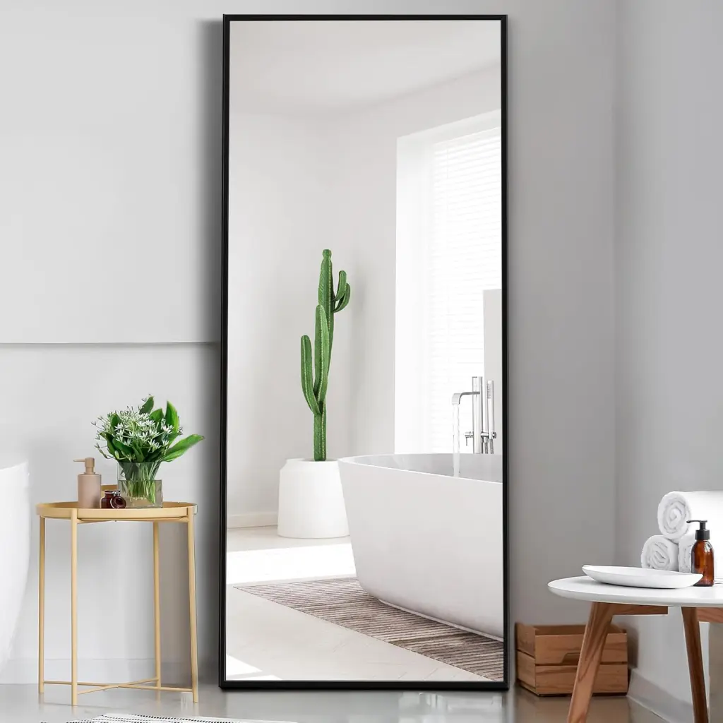 Dolonm Full Length Mirror Stand 71"X24" Light Metal Alloy Body Mirror t2956