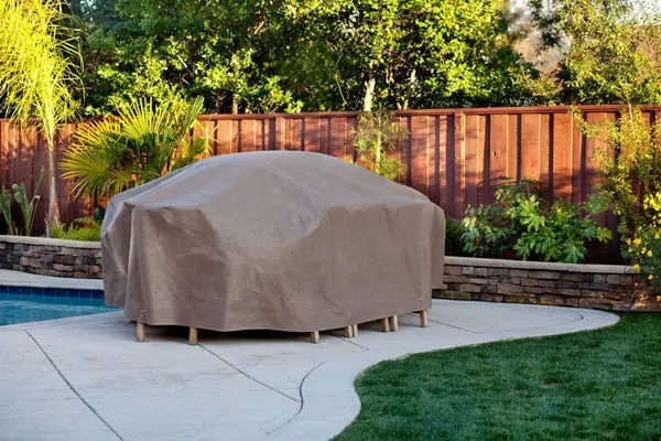 Duck Covers Patio Oval Rectangular Table Chair Cover Duck Dome Airbag Protection Cappuccino Weatherproof Duckcover