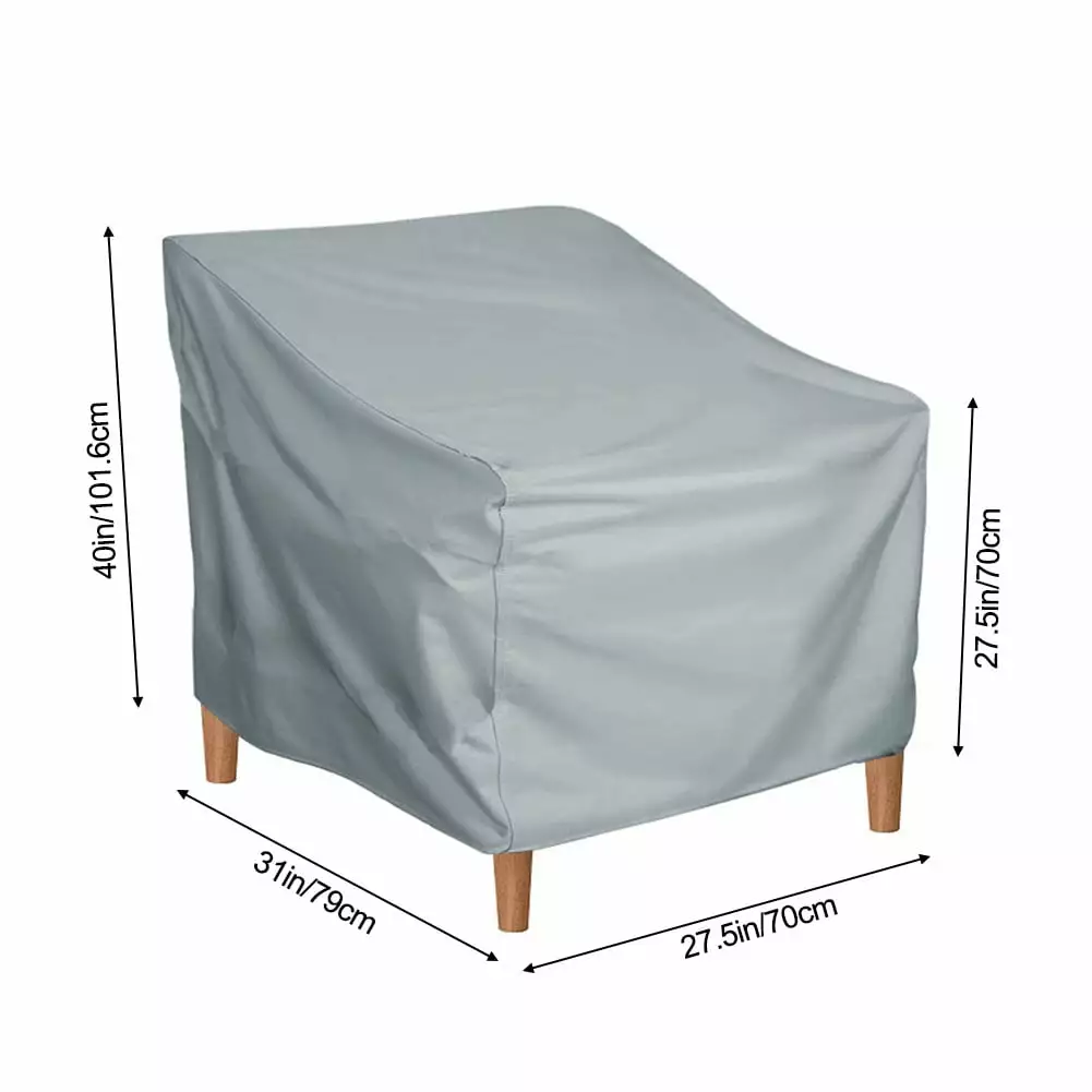 Waterproof Cover Garden Outdoor Furniture Stacking Chairs Grill Protective Cover