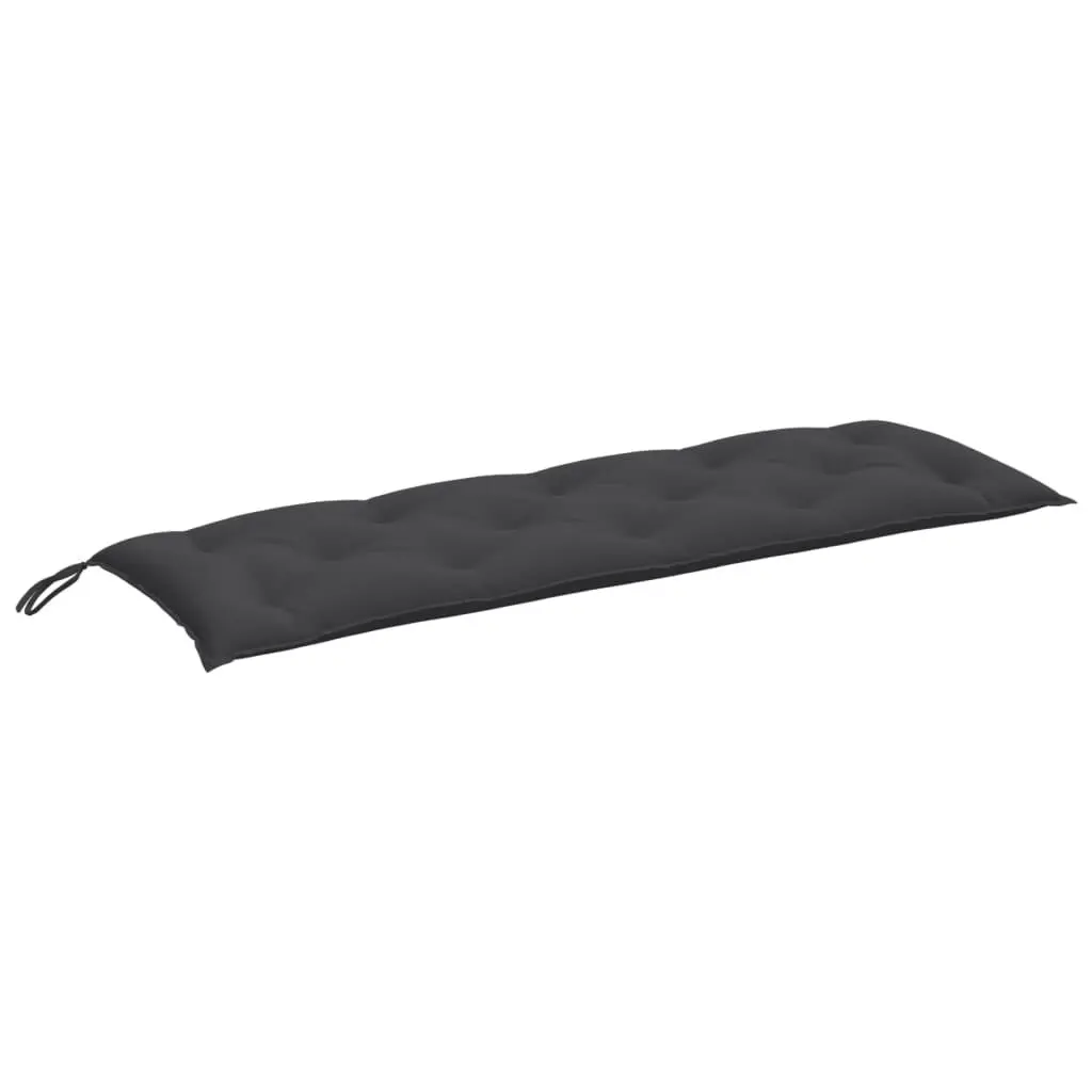 Garden Bench Cushion 59.1x19.7 Inch Melange Anthracite Fabric Extra Long Outdoor Seat Pad