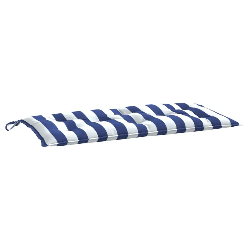 Garden Bench Cushion Blue&White Stripe 39.4x19.7x2.8 Oxford Fabric Outdoor Seat Pad