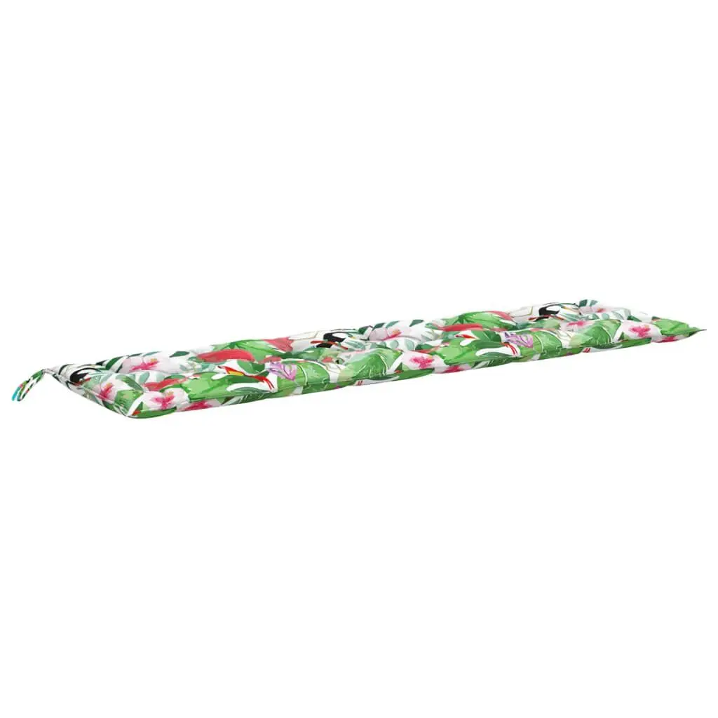 Garden Bench Cushion Multicolor 78.7x19.7x2.8 Inches Durable Fabric Outdoor Use