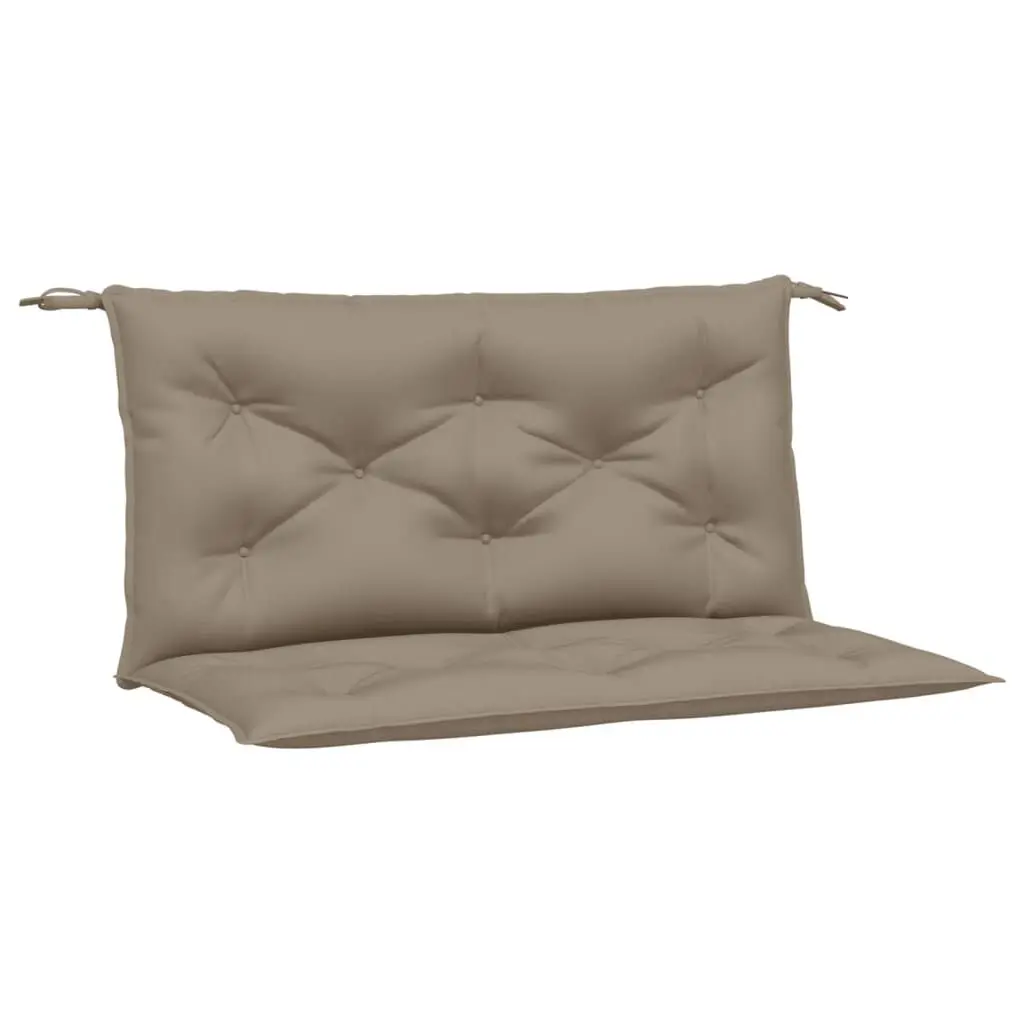 Garden Bench Cushions 2 Piece Set Taupe 39.4x19.7x2.8 Inches Oxford Fabric