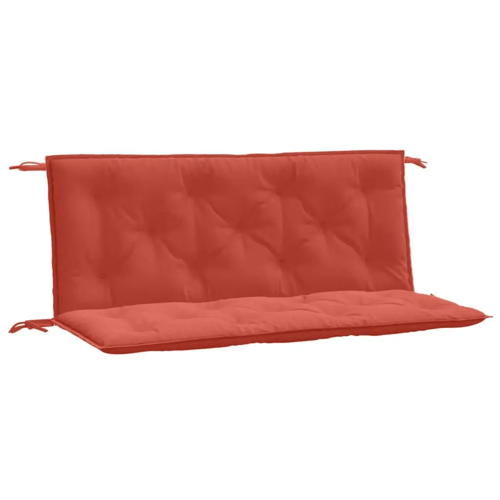 Garden Bench Cushions 2 Pieces Melange Red 47.2x19.7x2.8 Inches Outdoor Fabric