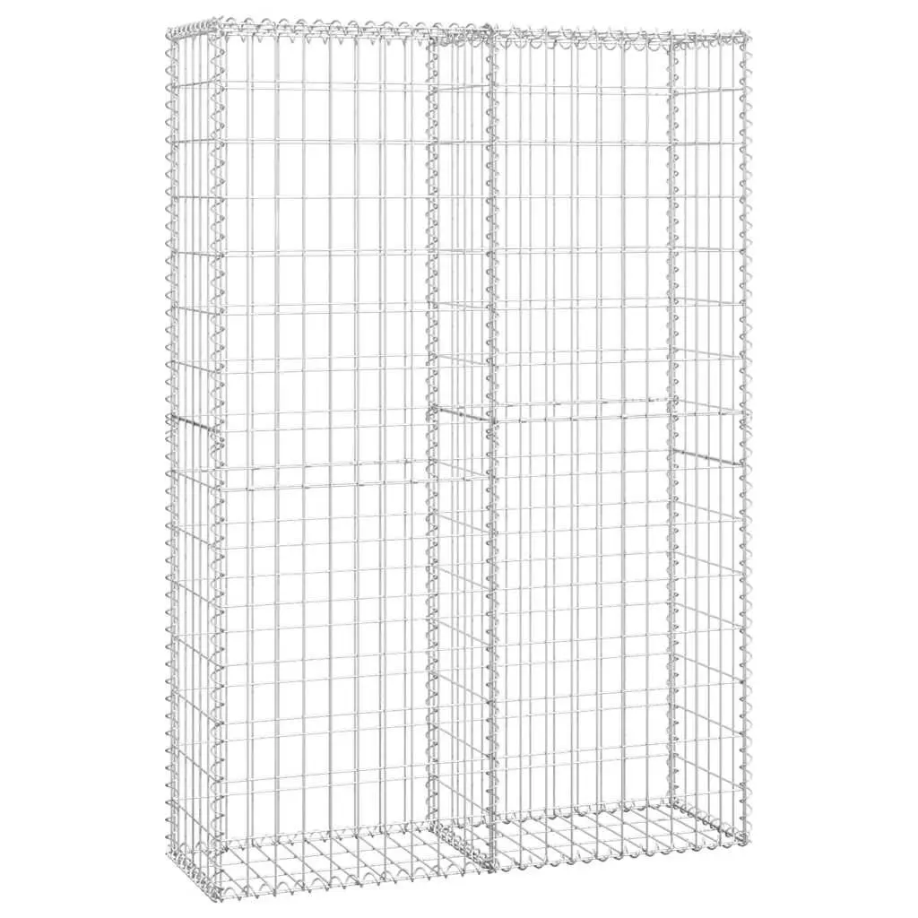 Gabion Binquireet Lids Galvanized Wire 59.1x39.4x11.8 Inches Storage Basket