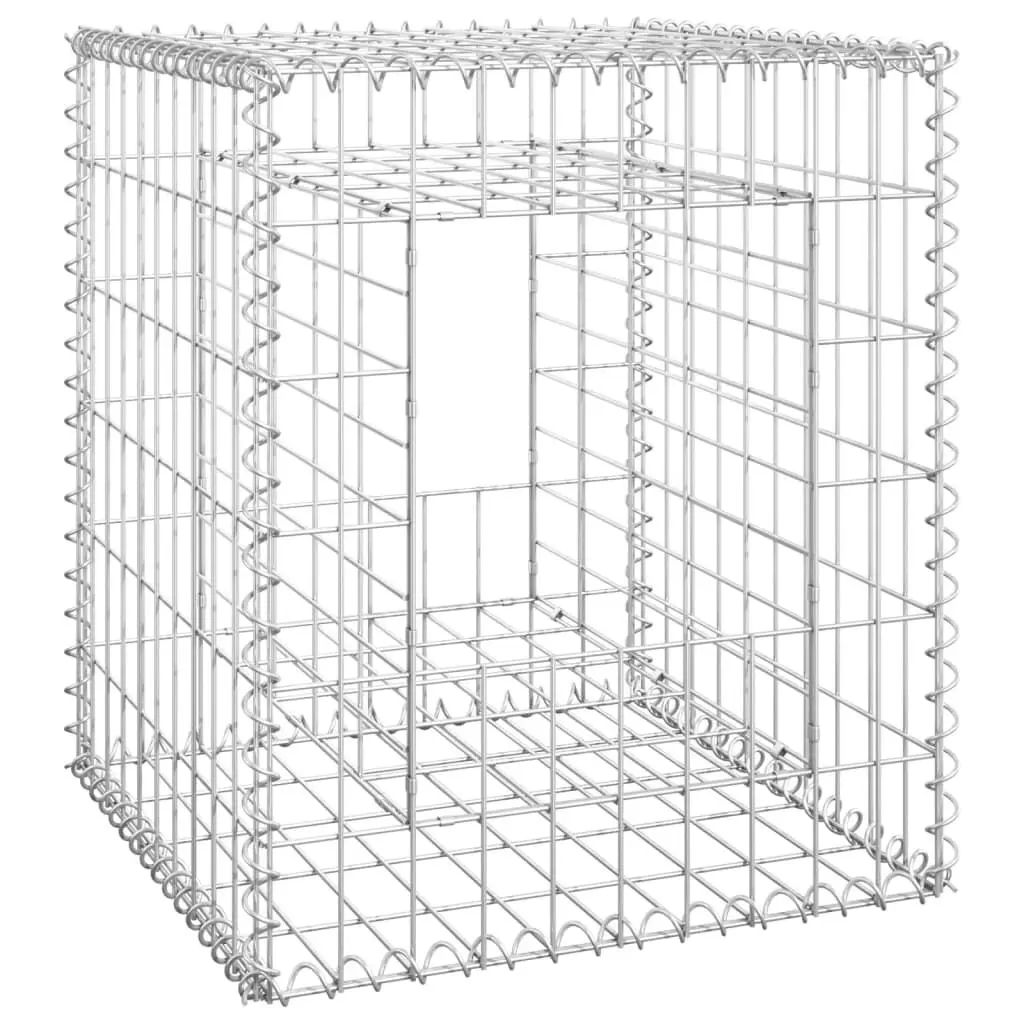 Gabion Binquireet Post 19.7x19.7x23.6 Inches Iron Decorative Fence