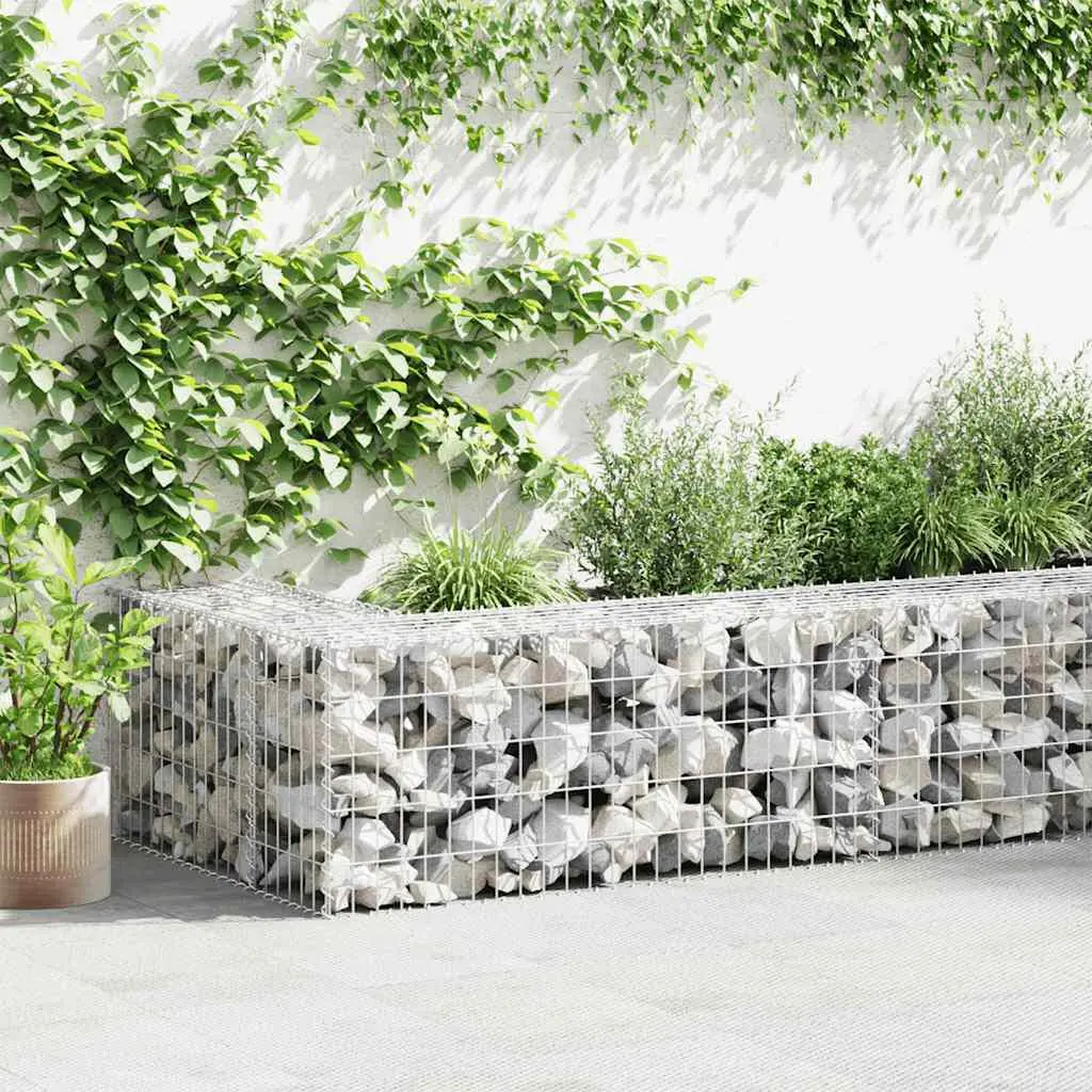 Gabion Binquireet Galvanized Steel 39.4x19.7x19.7 Inches Retaining Wall Basket