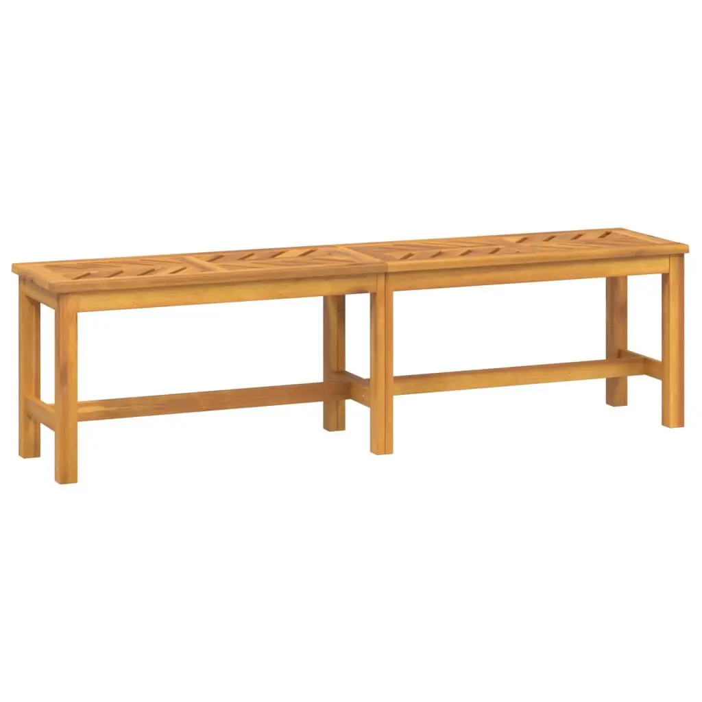 Patio Bench 59.1 Inch Solid Wood Acacia Outdoor Garden Bench