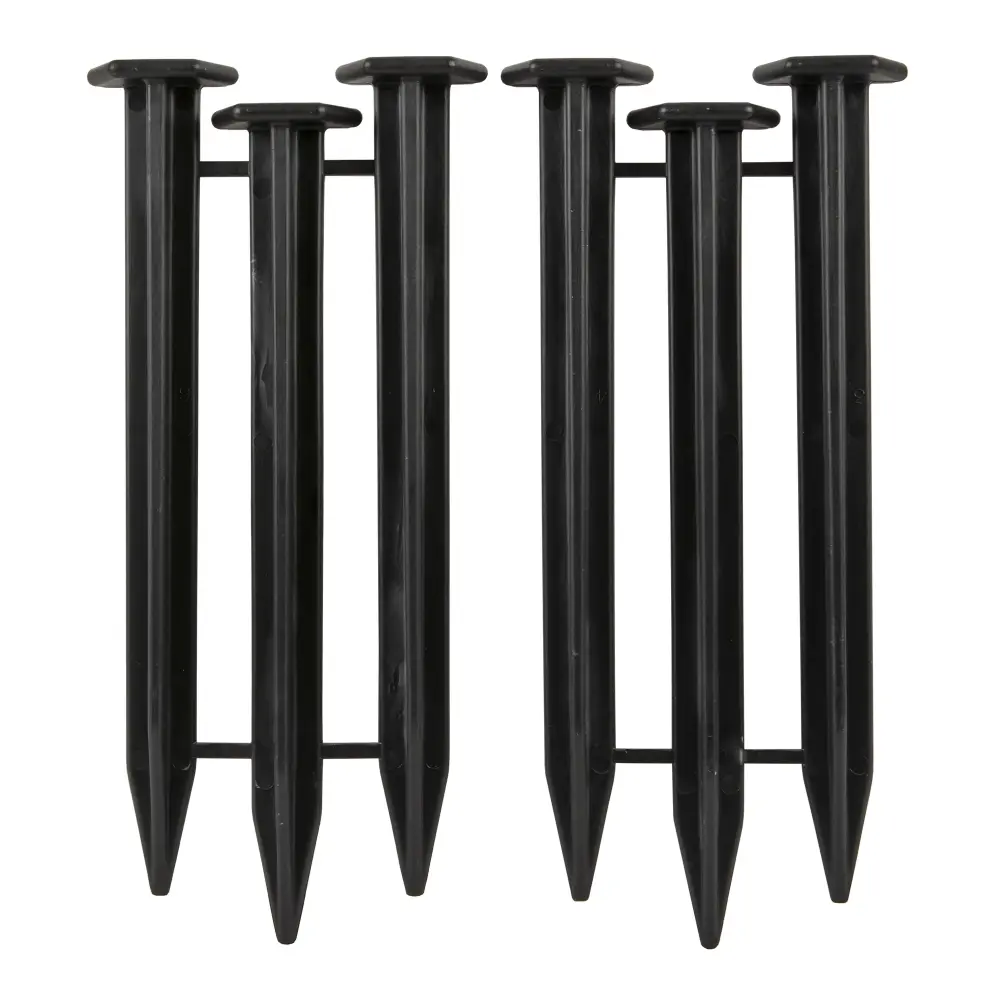 Lawn Edging Stakes without Digging Black Coated