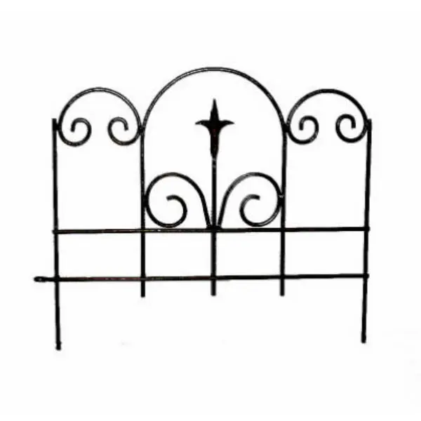 Panacea 89382 Black Garden Edge Finial 16x18.5 Inches Landscape Borders
