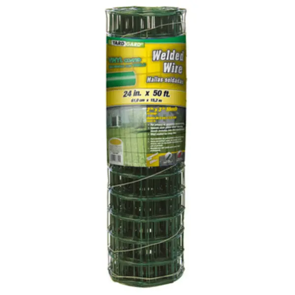 YardGard 308349A Vinyl Coated Welded Wire Fence 14-Gauge 24 Inch x 50 Feet Garden Fence