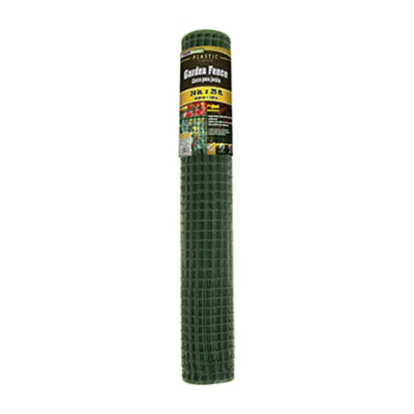 YardGard 889251A Plastic Garden Fence Green 1" Mesh 24" x 25' Yard Protection