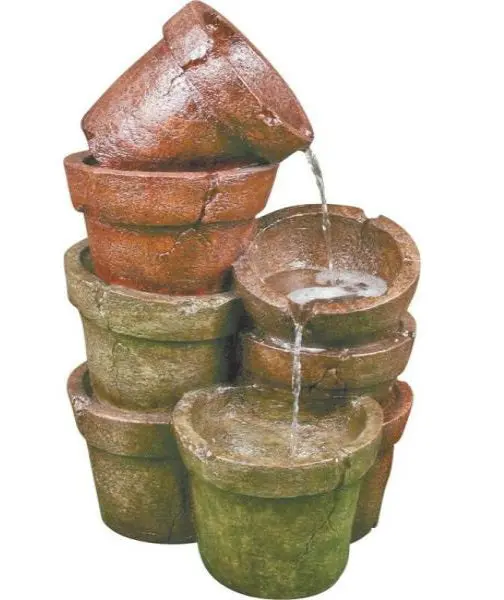 Worldwide Sourcing Y98726 Loyola Garden Fountain 18.7"W x 16.34"L x 30.91"H Outdoor Decor