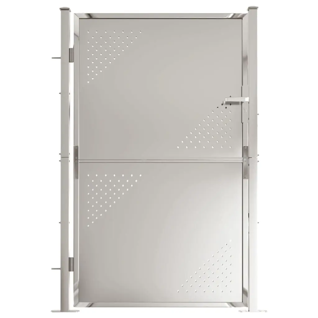 Stainless Steel Garden Gate 39.4x59.1 Inches Outdoor Security