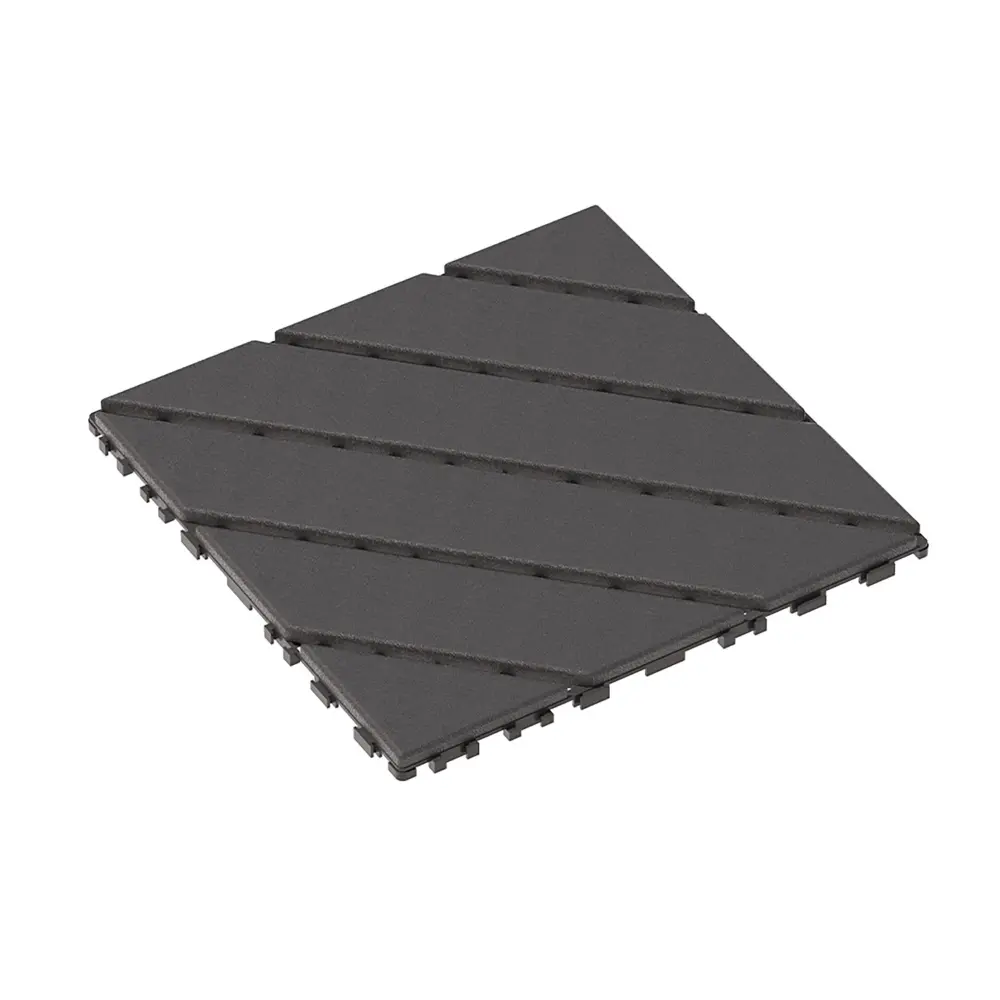 Durable Plastic Interlocking Deck Tiles, Watertight Outdoor And Indoor Use Easy Interlock