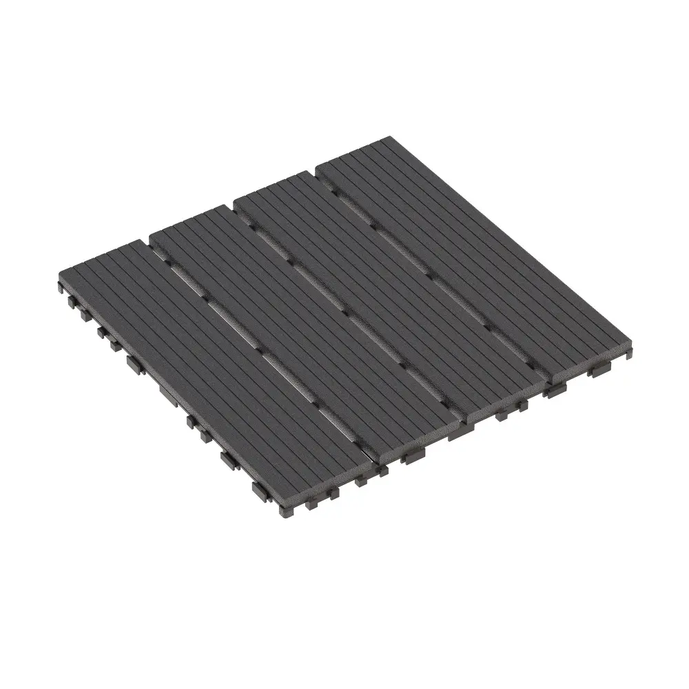 Interlocking Plastic Deck Tiles, Water-resistant Outdoor / Indoor Patio Flooring