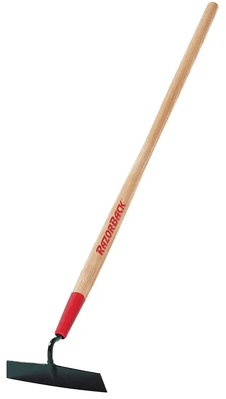 Razor-Back 66135 Onion Hoe Wood Handle, 7 W Blade, 3-1/2 L Blade, Hardened Blade, Wood Handle
