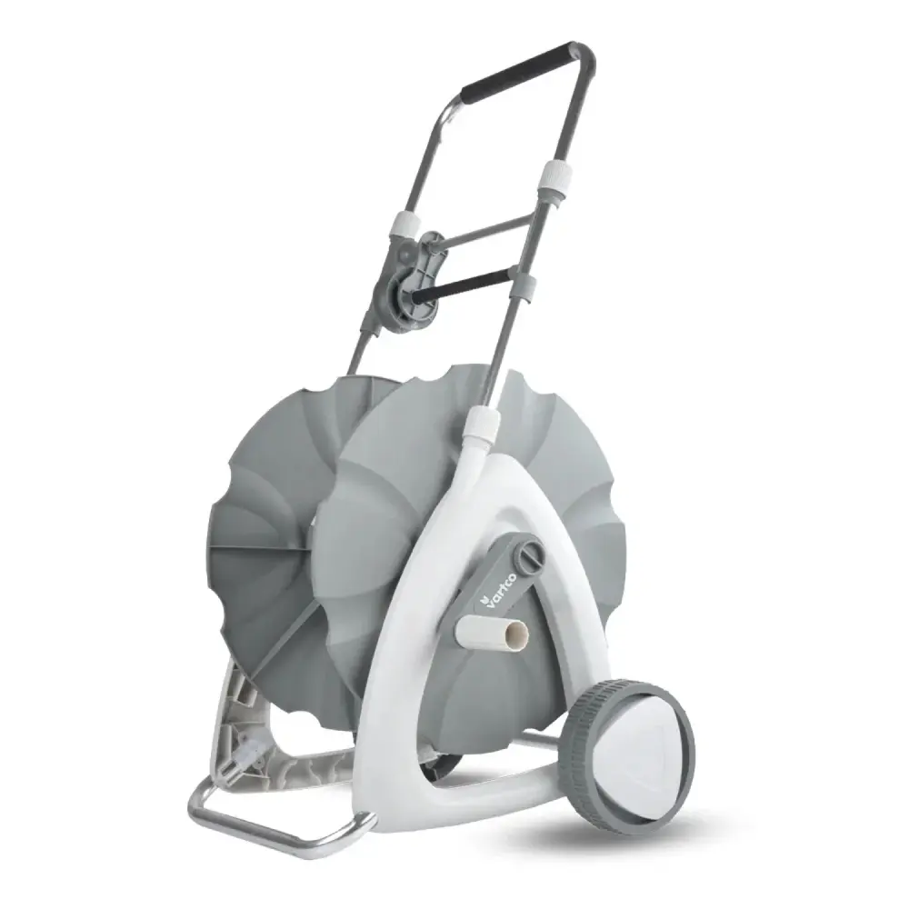 Vartco LL01-018 Garden Hose Pipe Reel Cart Trolley Prolongable Steel Handle