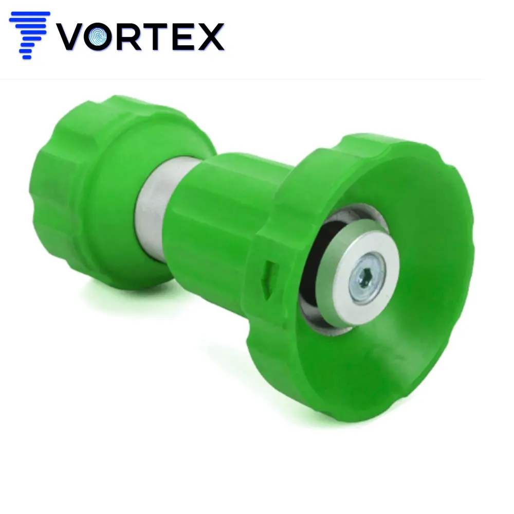 Expandable Garden Hose Vortex Fireman Style Hose Nozzle Sprayer - Heavy Duty Garden Nozzle - Sage