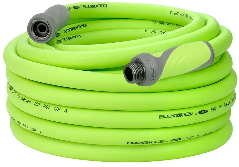Flexzilla HFZG575YWS-N/CA Garden Hose, 5/8 , 75 ft L, Forest, GHT
