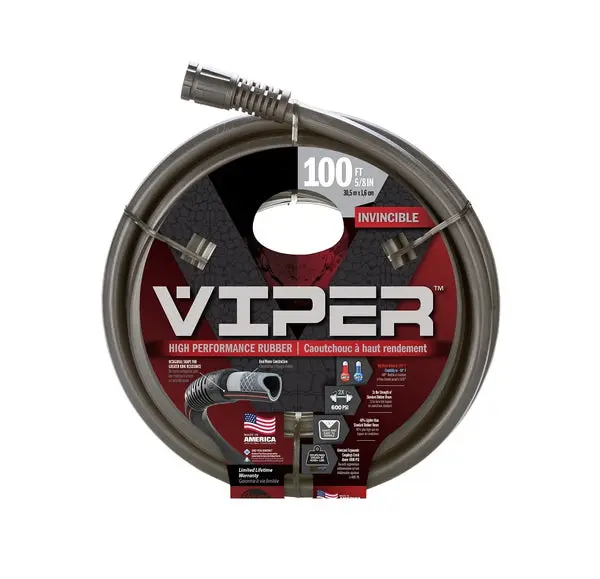 Element Viper CELVP58100 Garden Hose Rubber Black Heavy Duty Water Hose